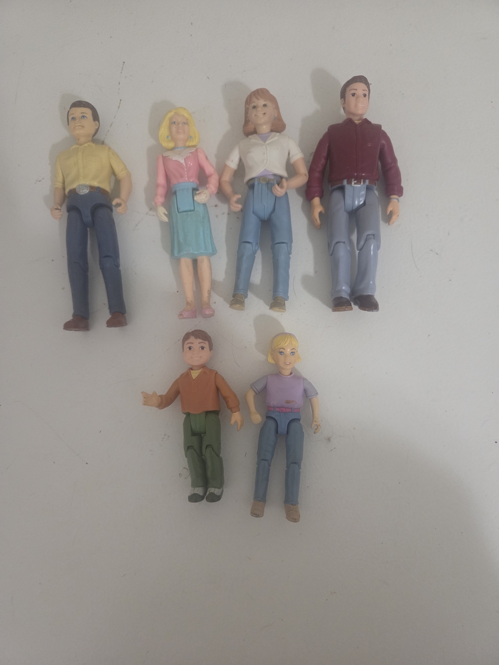 Vintage Fisher-Price Loving Family Set Of 6